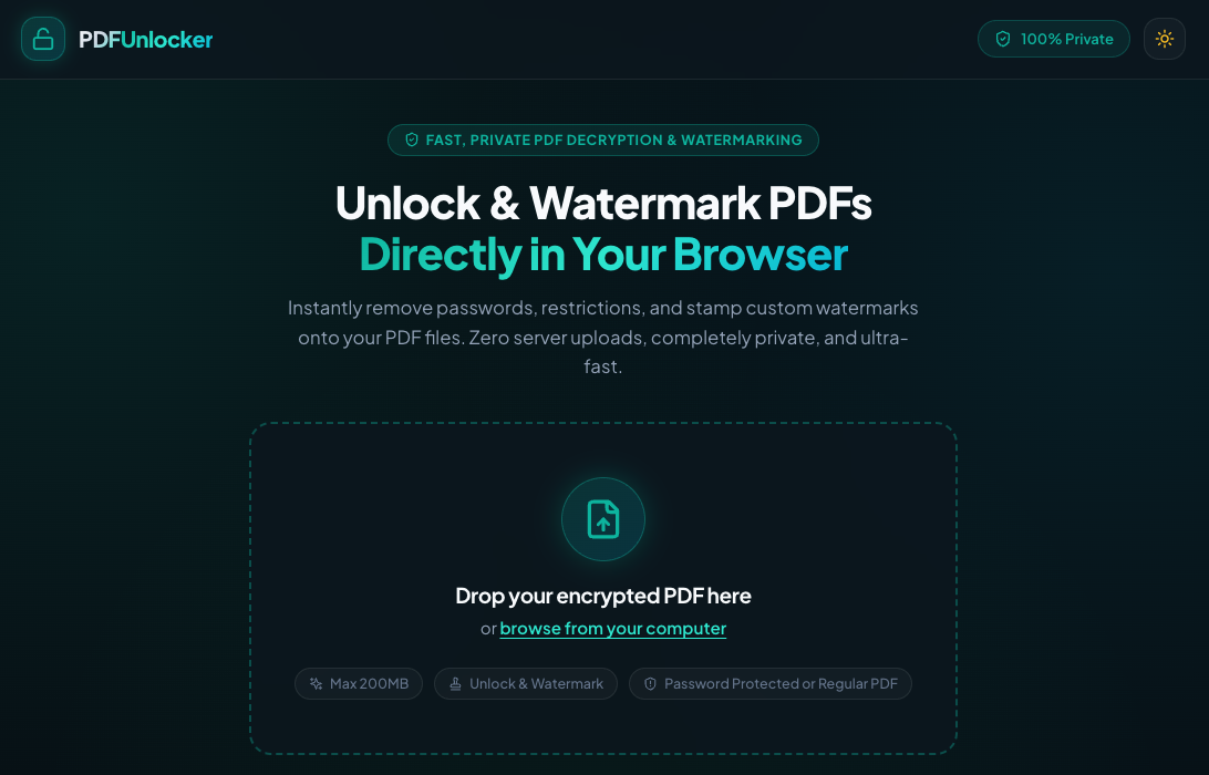 PDF Lock & Unlocker